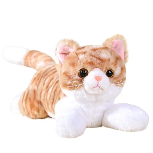 HOMEXYLYL Katzen-Plüschtiere, Kätzchen, Stofftier-Simulation, getigerte Katze, Geburtstags for Jungen, Mädchen, Erwachsene, Kinder HOMEXYLYL Katzen-Plüschtiere, Kätzchen, Stofftier-Simulation, getigerte Katze, Geburtstags for Jungen, Mädchen, Erwachsene, Kinder von HOMEXYLYL