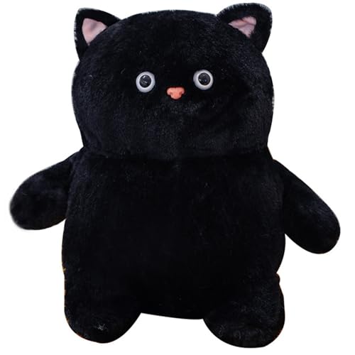 HOMEXYLYL Katzen-Plüschtiere, Kätzchen-Kuscheltier, weich und bequem, geeignet for Themenpartys, Geburtstagsgeschenke for Jungen und Mädchen(Black) von HOMEXYLYL