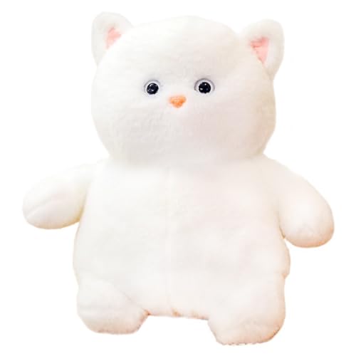 HOMEXYLYL Katzen-Plüschtiere, Kätzchen-Kuscheltier, weich und bequem, geeignet for Themenpartys, Geburtstagsgeschenke for Jungen und Mädchen(White) von HOMEXYLYL