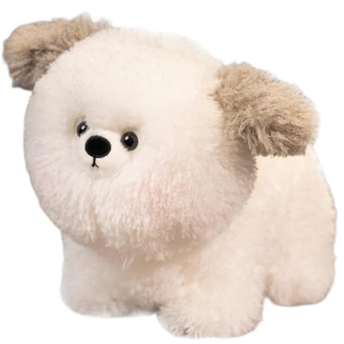 HOMEXYLYL Kuscheltier Hund, Plüschtier Welpe Großer Runder Kopf Geburtstags Und Neujahrsgeschenke for Jungen Und Mädchen von HOMEXYLYL