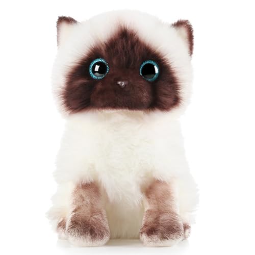 HOMEXYLYL Kuscheltier Katze, Simulation Ragdoll-Katze Plüsch Süßes weiches Kätzchen Geburtstags for Jungen und Mädchen(20cm/7.9in) von HOMEXYLYL