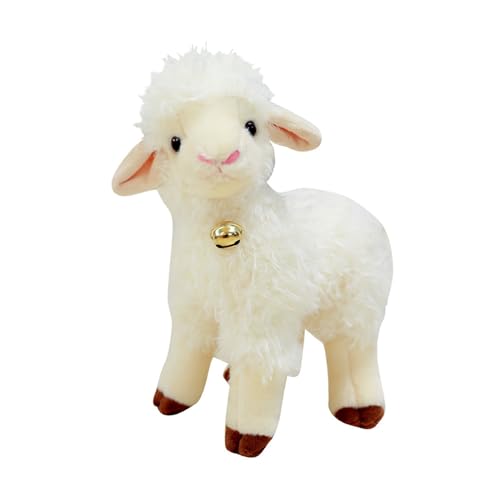 HOMEXYLYL Lämmer Kuscheltiere, Schaf Plüschtiere Weiche süße Simulation Geeignet for Kinder Erwachsene Weihnachtsgeburtstagsgeschenk(30cm/11.8in) von HOMEXYLYL