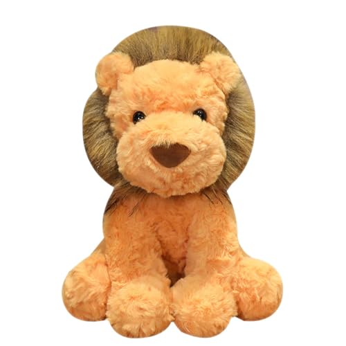 HOMEXYLYL Löwe-Plüschtiere, Brauner Löwe Plüschtier Simulation Weich Knuddelig Kindergeschenk Geburtstagsgeschenk Valentinstagsdekoration(35cm) von HOMEXYLYL