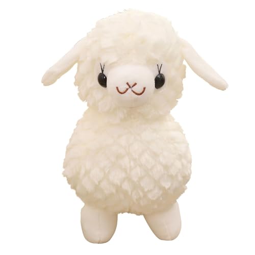 HOMEXYLYL Schaf-Plüschtier, Kawaii Lamm Kuscheltier Weiches Plüschtier Kuscheliges Geschenk for Mädchen und Jungen Heimdekoration(32CM/12.8") von HOMEXYLYL