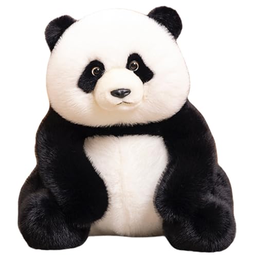 HOMEXYLYL Simulation Panda Kuscheltier Plüsch Stofftier Lebensechte Weiche Spielzeug Erwachsene Kind Teenager Weihnachten Geburtstag Geschenk(35cm/13.8in) von HOMEXYLYL