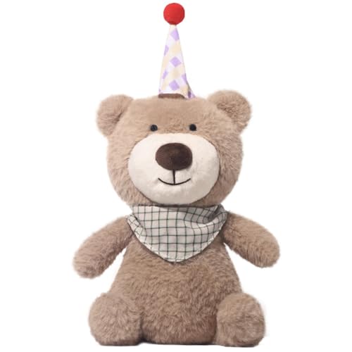 HOMEXYLYL Teddybär-Plüschtier mit Party-Thema, Geburtstagsbär, Stofftierschal, Partydekoration, Geburtstagsgeschenke for Kinder HOMEXYLYL Teddybär-Plüschtier mit Party-Thema, Geburtstagsbär, Stofftierschal, Partydekoration, Geburtstagsgeschenke for Kinder von HOMEXYLYL