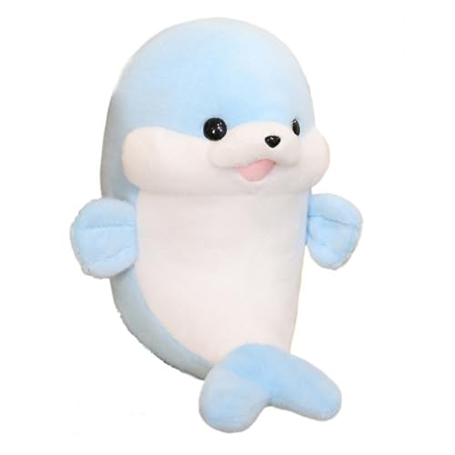 HOMEXYLYL Wale Plüschtiere, Delfin Stofftier Wal Teddy Weich Umarmbar Weihnachtsgeburtstagsgeschenk for Jungen Mädchen(Blue) von HOMEXYLYL