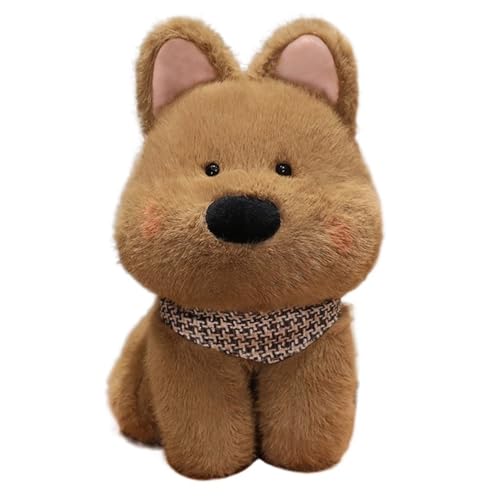 HOMEXYLYL Welpe Stofftier, Weich Flauschig Plüschtier Perfektes Weihnachts Geburtstags Und Partygeschenk Für Kinder Und Erwachsene(Brown) von HOMEXYLYL