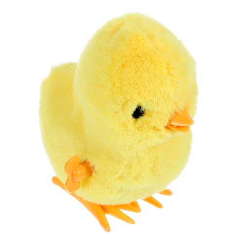 HOMFAMINI Springendes Gelbes Huhn Kreatives Spielzeug Entzückendes Spielzeug Hühnerspielzeug Aufziehbares Springspielzeug Aufziehbares Springspielzeug Hühnerform Spielzeug Huhn von HOMFAMINI