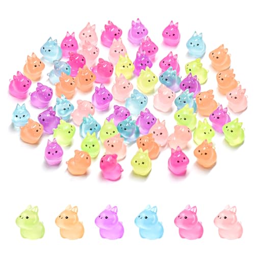 60 Stück Mini Harz Figuren Leuchtende Mini Osterhase Winzige Kaninchen Winzige Tiere für Puppenhaus Feengarten Micro Landschaft Bunny Party Favors 60 Stück Mini Harz Figuren Leuchtende Mini Osterhase Winzige Kaninchen Winzige Tiere für Puppenhaus Feengarten Micro Landschaft Bunny Party Favors von HOMICO