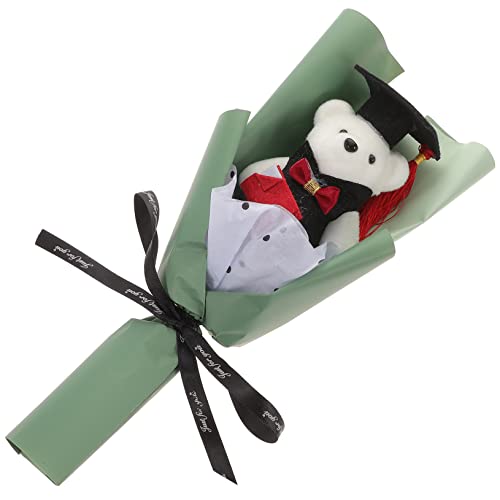 HOMOBABE 1 Bund Bärenstrauß abschlussgeschenk Abschlussfeier Dekoration Abschlussbär Kuscheltier Abschlussball Grad Puppen rosenstrauß Strauß Abschlussblumenstrauß Plastik Green von HOMOBABE