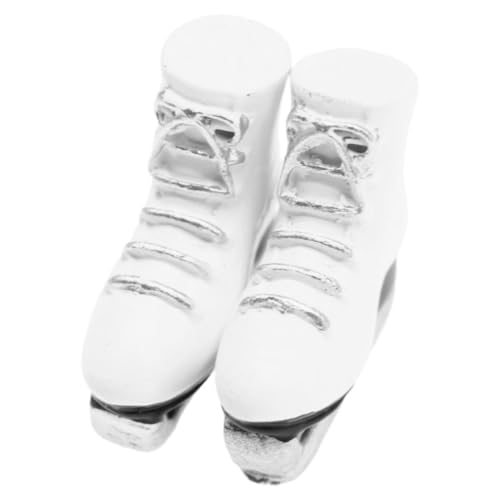 HOMOBABE 1 Paar Schlittschuhmodell Miniatur Schlittschuhpuppe Dekorative Schlittschuhe Schlittschuhhandwerk Für Puppe Schlittschuhe Für Puppe Kleines Hausornament Kleine Puppe von HOMOBABE