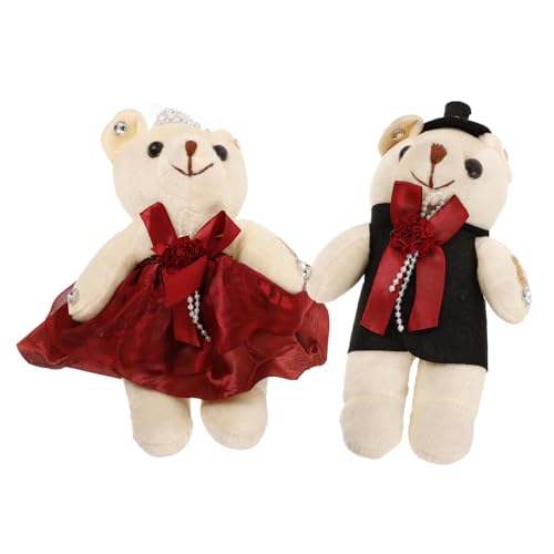 HOMOBABE 1 Paar Zwei-Farben-Bärendekoration Valentinstag Verzierungen dekorative Bärenzubehör Valentinstagbär Bärenverzierung Valentinstagsanhänger Ornamente Plüsch HOMOBABE 1 Paar Zwei-Farben-Bärendekoration Valentinstag Verzierungen dekorative Bärenzubehör Valentinstagbär Bärenverzierung Valentinstagsanhänger Ornamente Plüsch von HOMOBABE