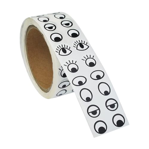 HOMOBABE 1 Rolle Augen Aufkleber Roll Selbstklebende Schwarze und Weiße Augenetiketten für Bastelarbeiten Scrapbooking und Kreative Aktivitäten Durchmesser HOMOBABE 1 Rolle Augen Aufkleber Roll Selbstklebende Schwarze und Weiße Augenetiketten für Bastelarbeiten Scrapbooking und Kreative Aktivitäten Durchmesser von HOMOBABE