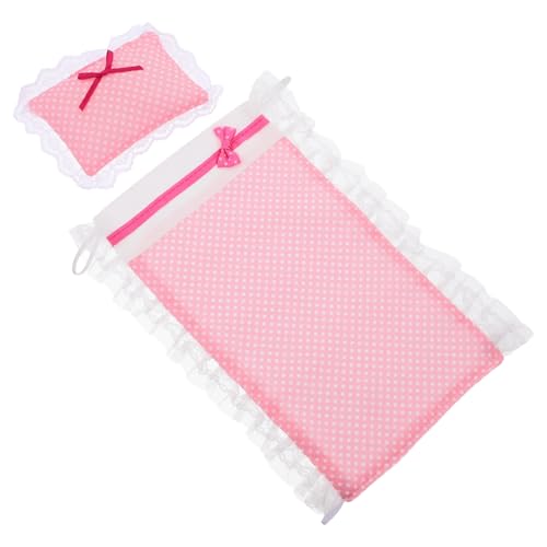 HOMOBABE 1 Satz Bettwäsche-Set Puppendecken Miniatur Schlafzimmer Puppenhausbett-Zubehörset Mini-Bettwäscheset Miniatur-Bettwäscheset Schlafzimmerzubehör für Puppenstuben Stoff von HOMOBABE