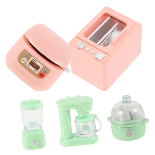 HOMOBABE 1 Satz Dollhouse Mini Kitchen Teiliges Zubehör für Puppenhaus Kaffeemaschine Toaster und Mixer für Rollenspiele und Kreative Kinderküche HOMOBABE 1 Satz Dollhouse Mini Kitchen Teiliges Zubehör für Puppenhaus Kaffeemaschine Toaster und Mixer für Rollenspiele und Kreative Kinderküche von HOMOBABE