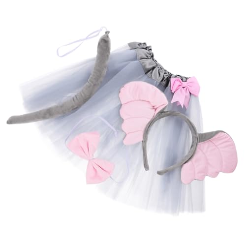 HOMOBABE 1 Satz Elefantenohren Stirnband Fliege Rock und für Tierkostüm für Halloween Karneval und Geburtstagsfeiern Leicht und Bequem für Cosplay und Fotosessions HOMOBABE 1 Satz Elefantenohren Stirnband Fliege Rock und für Tierkostüm für Halloween Karneval und Geburtstagsfeiern Leicht und Bequem für Cosplay und Fotosessions von HOMOBABE