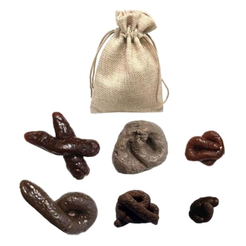 HOMOBABE 1 Satz Fake Poo Set Teiliges Realistisches Witzspielzeug für Halloween Streiche Lustiges Scherzspielzeug für Familie und Freunde Stressabbauend und Flexibel für Scherze und von HOMOBABE