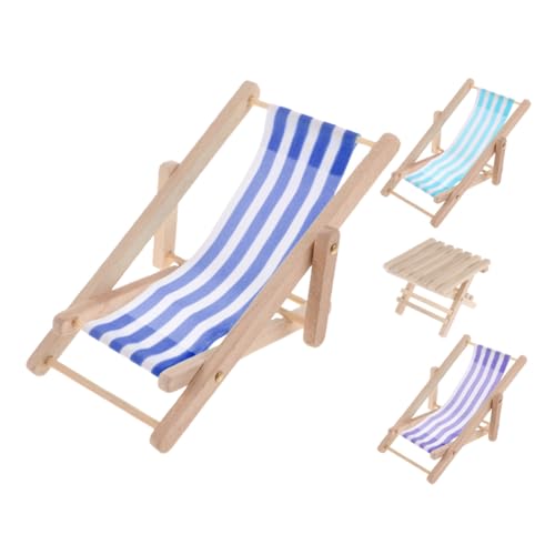 HOMOBABE 1 Satz Faltbarer Miniatur Holz Liegestuhl für Puppenhäuser Teiliges Blau und Dekorationszubehör für Kreative Strand Szenen und DIY Projekte HOMOBABE 1 Satz Faltbarer Miniatur Holz Liegestuhl für Puppenhäuser Teiliges Blau und Dekorationszubehör für Kreative Strand Szenen und DIY Projekte von HOMOBABE