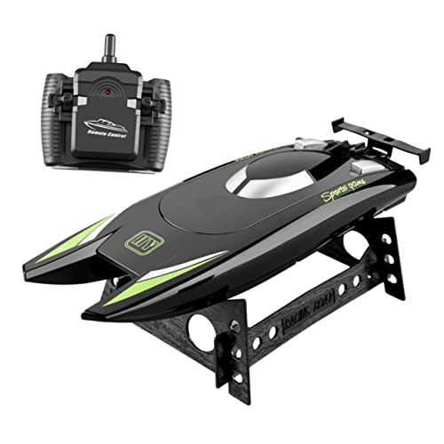HOMOBABE 1 Satz Ferngesteuertes Boot Set für Erwachsene Rc Schnellboot Schwarz Wasserspielzeug für Pools Badewannen Kleine Teiche und Seen Hochleistungsfähiges Kreatives mit Frischem von HOMOBABE