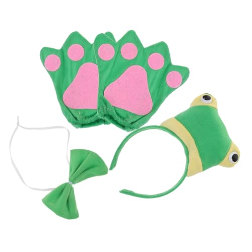 HOMOBABE 1 Satz Frosch-Stirnband-Set Frosch-Kostümzubehör Froschkostüm Froschparty -Dekorationen Kinderkostüm für Cosplay Kindergartenkostüm Plastik Green HOMOBABE 1 Satz Frosch-Stirnband-Set Frosch-Kostümzubehör Froschkostüm Froschparty -Dekorationen Kinderkostüm für Cosplay Kindergartenkostüm Plastik Green von HOMOBABE