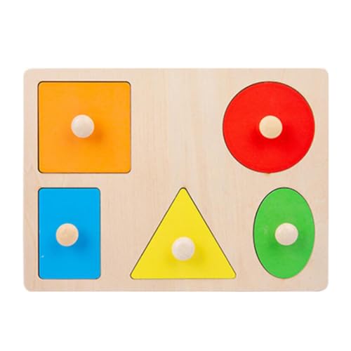 HOMOBABE 1 Satz Geometrisches Puzzle für Kreatives Lernspielzeug für Jungen und Mädchen Bausteine Fördert Frühkindliche Bildung und Hand Augen Koordination von HOMOBABE