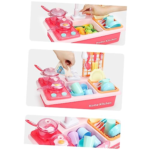 HOMOBABE 1 Satz Geschirrspielzeug mit Spülbecken Elektronische Wasser Spielküche für Batterie Fördert Kreativität und Hausarbeitfähigkeiten Wasserspielzeug für Kleinkinder HOMOBABE 1 Satz Geschirrspielzeug mit Spülbecken Elektronische Wasser Spielküche für Batterie Fördert Kreativität und Hausarbeitfähigkeiten Wasserspielzeug für Kleinkinder von HOMOBABE