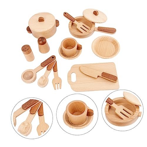 HOMOBABE 1 Satz Holzspielzeug Küchenset für Pädagogisches Kognitiven Entwicklung für Rollenspiele und Kreative Aktivitäten Geeignet für Jungen und Mädchen HOMOBABE 1 Satz Holzspielzeug Küchenset für Pädagogisches Kognitiven Entwicklung für Rollenspiele und Kreative Aktivitäten Geeignet für Jungen und Mädchen von HOMOBABE