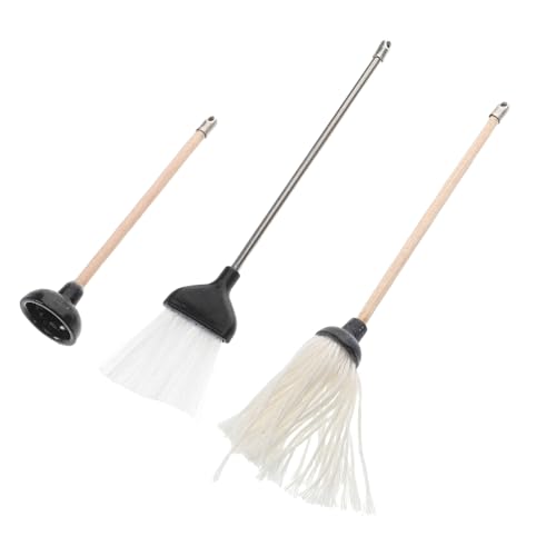 HOMOBABE 1 Satz Miniatur Reinigungsset für Puppenhaus Teiliges Set mit Mop Besen und Toilettenpümpel Realistische Badezimmeraccessoires für Detailgetreue Puppenszenen HOMOBABE 1 Satz Miniatur Reinigungsset für Puppenhaus Teiliges Set mit Mop Besen und Toilettenpümpel Realistische Badezimmeraccessoires für Detailgetreue Puppenszenen von HOMOBABE
