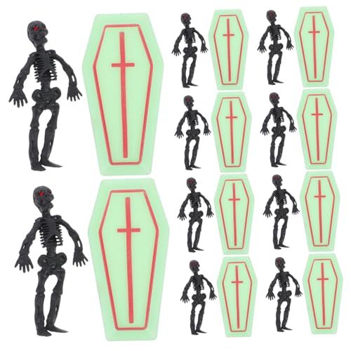 HOMOBABE 1 Satz Miniaturisierte Sargbox Dekoration Nachtlicht Coffin Box mit Schwarz Skelett für Party Accessoire Halloween und Streich Requisiten für Humorvolle Anlässe und Feiern HOMOBABE 1 Satz Miniaturisierte Sargbox Dekoration Nachtlicht Coffin Box mit Schwarz Skelett für Party Accessoire Halloween und Streich Requisiten für Humorvolle Anlässe und Feiern von HOMOBABE