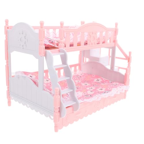 HOMOBABE 1 Satz Möbelset mit Bunk Bed und Bettwäsche Sets Kreatives für Zubehör für Puppenstuben und Schlafzimmer HOMOBABE 1 Satz Möbelset mit Bunk Bed und Bettwäsche Sets Kreatives für Zubehör für Puppenstuben und Schlafzimmer von HOMOBABE