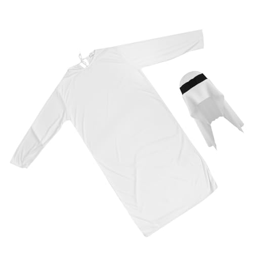 HOMOBABE 1 Satz Prince's Clothing Sultan Kostüm Männer Kostüm Für Erwachsene Halloween Kostüme Arabisches Kleid Für Frauen Arabische Nächte Dekorationen Polyester Weiß von HOMOBABE
