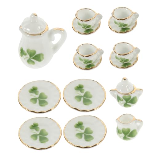 HOMOBABE 1 Satz Puppenhaus-teeservice Winziges Essgeschirr Puppenhaus-teetassen Porzellan Puppenhaus-küchen-teetassen Mini Hausgericht Kaffeetasse Im Maßstab 1:12 Keramik von HOMOBABE