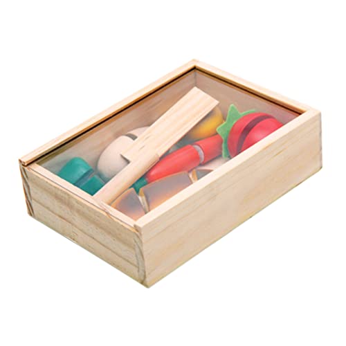 HOMOBABE 1 Satz Teiliges Holzspielzeugset für Frucht Schneide für Kreative Rollenspiele Lehrreiches Küchenspielzeug für Kleinkinder Sicher und Langlebig für Geburtstagsgeschenke und von HOMOBABE