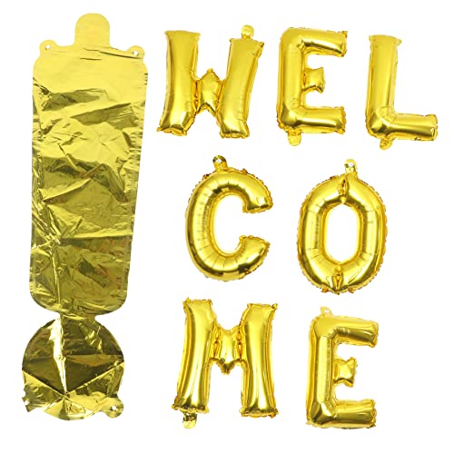HOMOBABE 1 Satz Willkommen Buchstaben Folienballons für Schulanfang Partydekoration für Willkommensfeiern im Büro und Kindergarten Vielseitig Einsetzbar für Drinnen und Draußen HOMOBABE 1 Satz Willkommen Buchstaben Folienballons für Schulanfang Partydekoration für Willkommensfeiern im Büro und Kindergarten Vielseitig Einsetzbar für Drinnen und Draußen von HOMOBABE