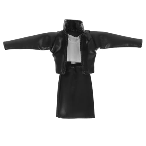 HOMOBABE 1 Set Puppenjacke Weste Und Rock -Outfit Für 30 cm Puppenpu -Leder -karriereanzug Für Doll Dressing Doll Wardrobe Collection von HOMOBABE
