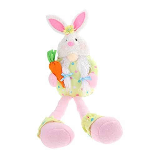 HOMOBABE 1 Stück Kaninchen Ornament Dekorationen Das Tier Stoffhase Cartoon Hasen Langbeiniges Häschen Party Requisite Langbeiniges Häschen Ornament Langbeiniges Kaninchen Polyester von HOMOBABE