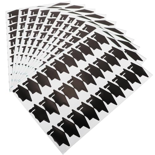 HOMOBABE 10 Blatt Doktor Hut Aufkleber Kappenaufkleber Aufkleber Für Selbstklebende Aufkleber Belohnungsaufkleber Für Die Schule Geschenkaufkleber Verpackungsaufkleber Papier Black von HOMOBABE