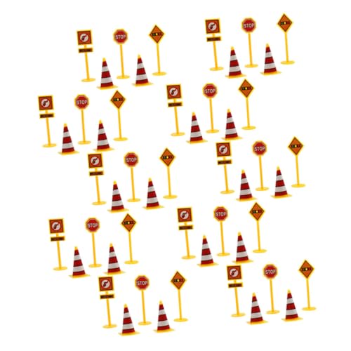 HOMOBABE 10 Sätze Teiliges für Bunte Straßenverkehrsmodelle aus Langlebigem Material Leicht Tragbar für Verkehrserziehung und Rollenspiele im Innen Außenbereich von HOMOBABE