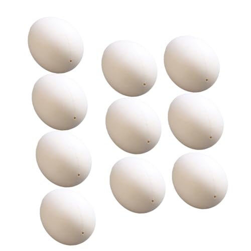 HOMOBABE 10 Stück Farbproteinform Formen Weiß Dekorateur osterschmuck selber machen kinderspielzeug selber machen Eierspielzeug -Ei- Osterei Plastik von HOMOBABE