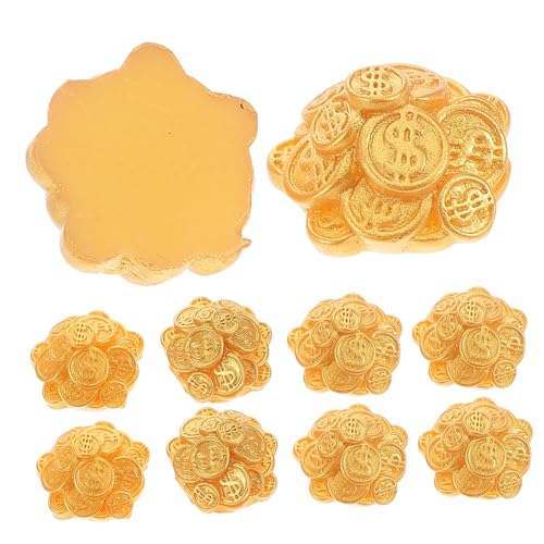 HOMOBABE 10 Stück Goldmünzstapel -Ornamente deko Falschgeld für Mini -Figur Münzen für Miniaturspielzeug für Puppenhaus Miniatur-Goldmünzen Mini -Ornamente Harz Golden HOMOBABE 10 Stück Goldmünzstapel -Ornamente deko Falschgeld für Mini -Figur Münzen für Miniaturspielzeug für Puppenhaus Miniatur-Goldmünzen Mini -Ornamente Harz Golden von HOMOBABE