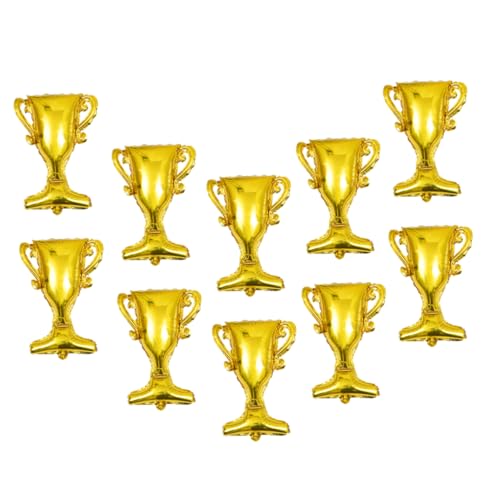 HOMOBABE 10 Stück Graduation Trophy Balloons Aluminium Folienballons für Abschlussfeiern Geburtstagsfeiern und Sportveranstaltungen Langlebig und Vielseitig Einsetzbar von HOMOBABE