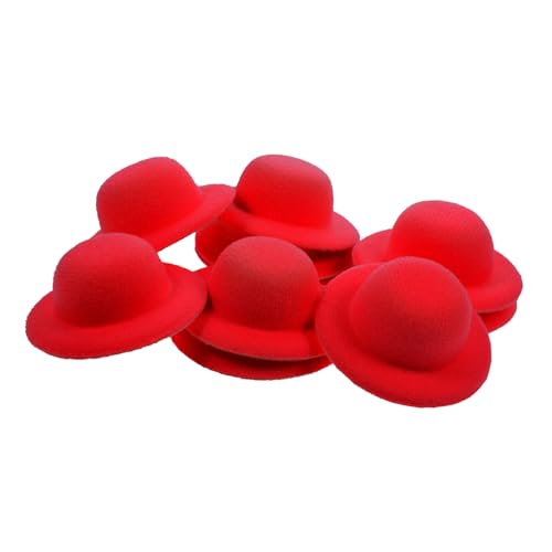 HOMOBABE 10 Stück Miniatur Hüte Imitation Puppenhüte für DIY Bastelarbeiten Kleine Dekorationen für Miniaturhäuser und Spielzeuggärten Rot Durchmesser HOMOBABE 10 Stück Miniatur Hüte Imitation Puppenhüte für DIY Bastelarbeiten Kleine Dekorationen für Miniaturhäuser und Spielzeuggärten Rot Durchmesser von HOMOBABE