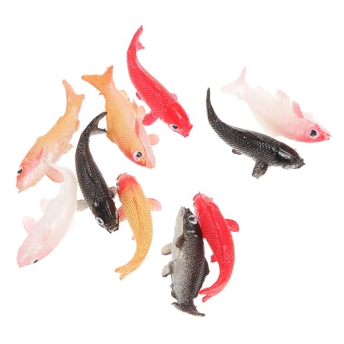 HOMOBABE 10 Stück Miniatur-fischfiguren, Puppenhaus-Dekoration, Miniatur-puppenhaus-Fisch-Ornament, Kunststoff-Fisch-Statue, Gefälschte Fisch-Ornament, 1:12 Mini-Fisch- HOMOBABE 10 Stück Miniatur-fischfiguren, Puppenhaus-Dekoration, Miniatur-puppenhaus-Fisch-Ornament, Kunststoff-Fisch-Statue, Gefälschte Fisch-Ornament, 1:12 Mini-Fisch- von HOMOBABE
