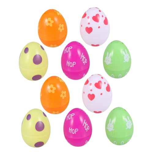 HOMOBABE 10stücke Bunte Kunststoff Eier Für Ostern Handbemalte Ostereier Als Party-dekoration Und Spielzeug Für Junge Mädchen Zufällige Farben Leicht Und Sicher Für Kreatives Basteln HOMOBABE 10stücke Bunte Kunststoff Eier Für Ostern Handbemalte Ostereier Als Party-dekoration Und Spielzeug Für Junge Mädchen Zufällige Farben Leicht Und Sicher Für Kreatives Basteln von HOMOBABE