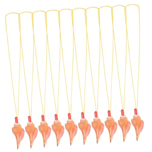 HOMOBABE 10stücke Pfeife Natürliche Conch Form Tragbare Lärmmacher Für Geburtstagsfeiern Und Freizeitaktivitäten Mit Lanyard Dekorative Spielzeug von HOMOBABE