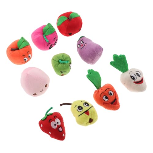 HOMOBABE 10 Stück Teiliges Cartoon Obst Fingerpuppen Interaktives für Fördert Geschichtenerzählen und Bindung zwischen Eltern und Junge Mädchen für Kreative HOMOBABE 10 Stück Teiliges Cartoon Obst Fingerpuppen Interaktives für Fördert Geschichtenerzählen und Bindung zwischen Eltern und Junge Mädchen für Kreative von HOMOBABE