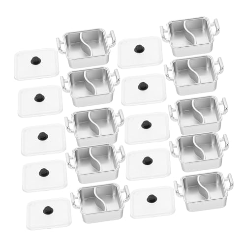 HOMOBABE 10 Stück Teiliges Mini Kochspielzeug Set Realistische Hot Pot Simulation für Miniatur Töpfe für Puppenhaus Fördert Kreatives und Soziale Interaktion HOMOBABE 10 Stück Teiliges Mini Kochspielzeug Set Realistische Hot Pot Simulation für Miniatur Töpfe für Puppenhaus Fördert Kreatives und Soziale Interaktion von HOMOBABE