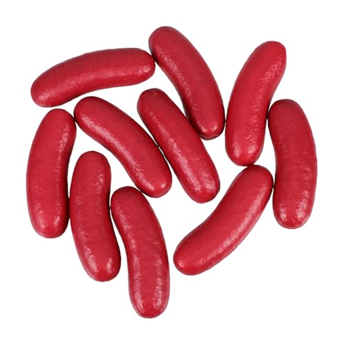 HOMOBABE 10 Stück Teiliges Realistischer Hot Dog Food Modelle Lebensnahe Künstliche Wurst für Foto Props Küchen und Partydekoration für Ausstellungen und Deko HOMOBABE 10 Stück Teiliges Realistischer Hot Dog Food Modelle Lebensnahe Künstliche Wurst für Foto Props Küchen und Partydekoration für Ausstellungen und Deko von HOMOBABE