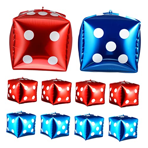 HOMOBABE 10 Stück Würfelballons aus Aluminiumfolie Quadratische Folienballons für Geburtstagsfeiern Themen Partydekoration Rot Blau Je HOMOBABE 10 Stück Würfelballons aus Aluminiumfolie Quadratische Folienballons für Geburtstagsfeiern Themen Partydekoration Rot Blau Je von HOMOBABE